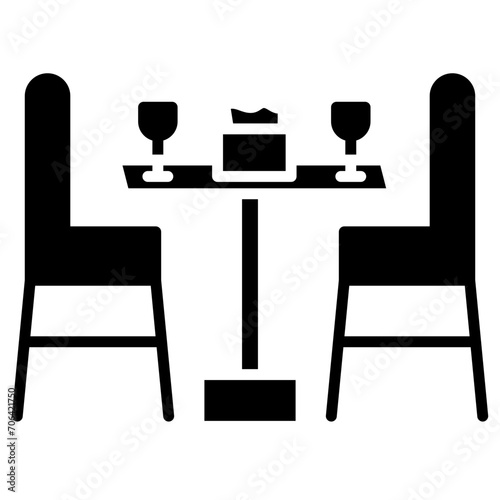 Dinner Table Icon of Restaurant iconset.