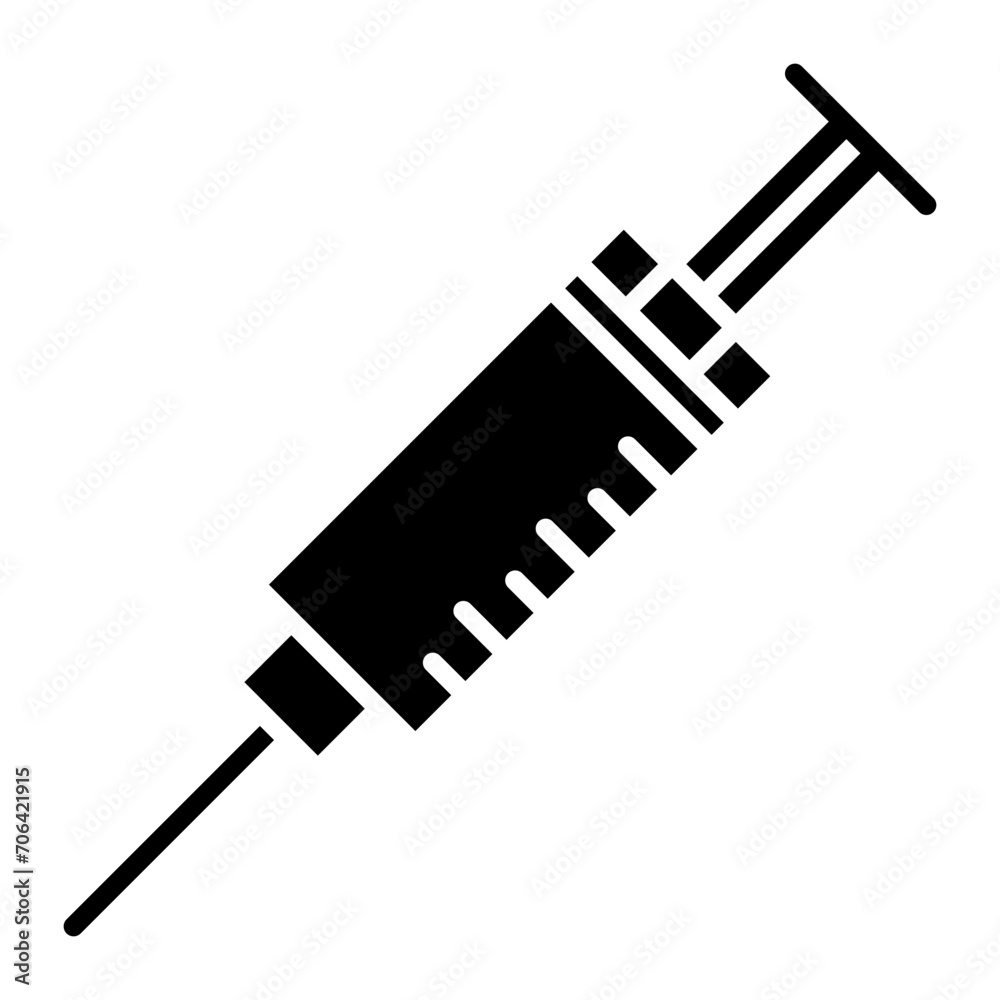 Fototapeta premium Syringe Icon of Chemistry iconset.