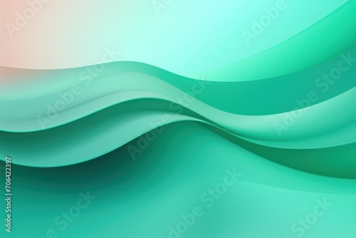 emerald pastel gradient wave soft background pattern