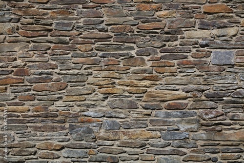 Natural stone wall background photo