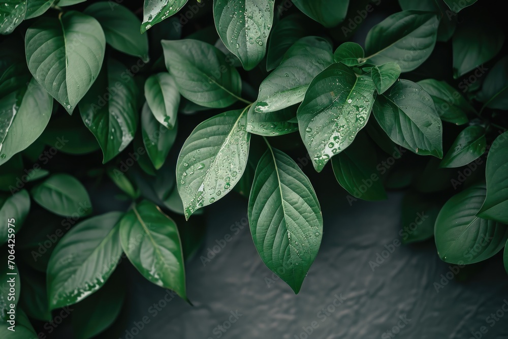 A detailed close up of a plant showcasing its vibrant green leaves. Perfect for botanical enthusiasts or nature-themed designs A detailed close up of a plant showcasing its vibrant green leaves. Perfect for botanical enthusiasts or nature-themed designs
