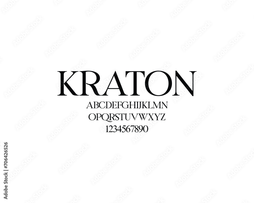Kraton Font, font, letters, number Kraton Font, font, letters, number