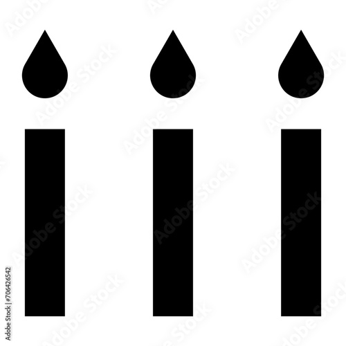 Candles Icon of Funeral iconset. photo