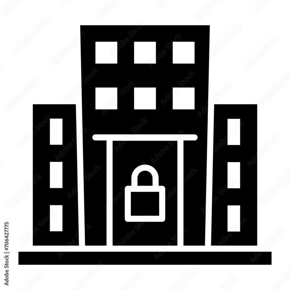 Property Lock Icon of Real Estate iconset. Property Lock Icon of Real Estate iconset.