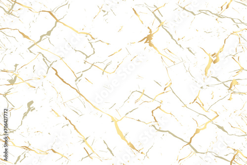Light White Texture. Gold Ink Vector. Foil Abstract Background. Grain Golden Glitter. Gold Light Color. Light Repeat Background. Gold White Template. Light Color Background. Marble illustration. 