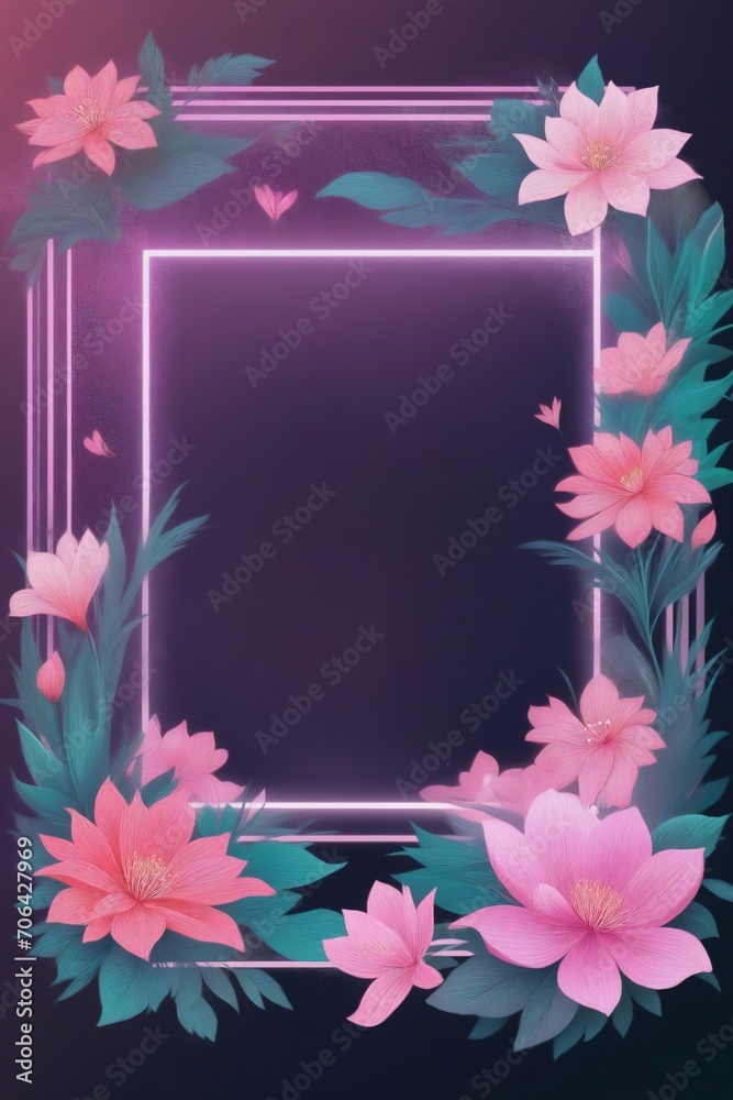 Obraz premium Plant and Flower Theme Design Template