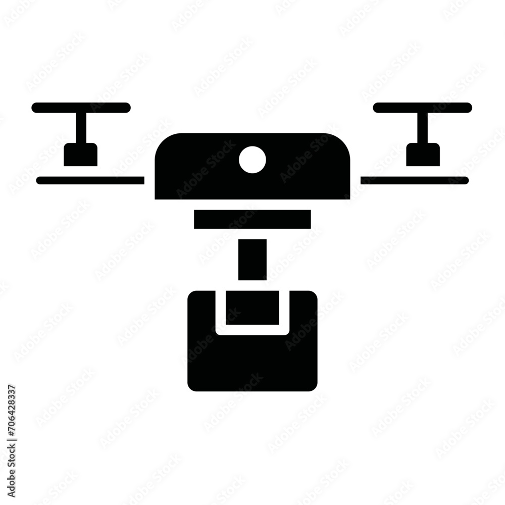 Drone Delivery Icon of Delivery and Logistics iconset. Drone Delivery Icon of Delivery and Logistics iconset.