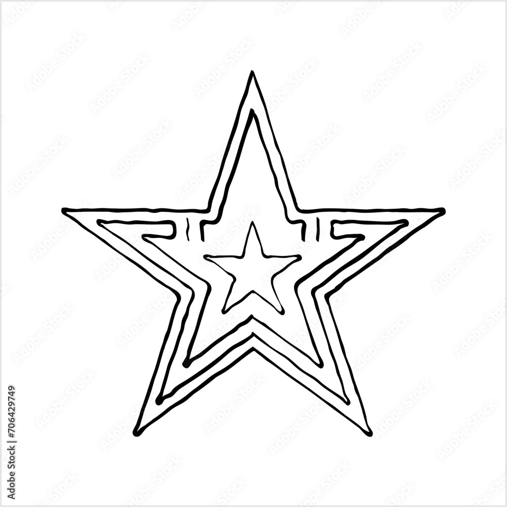 Star Hand Drawn Doodle Icon M_2212003