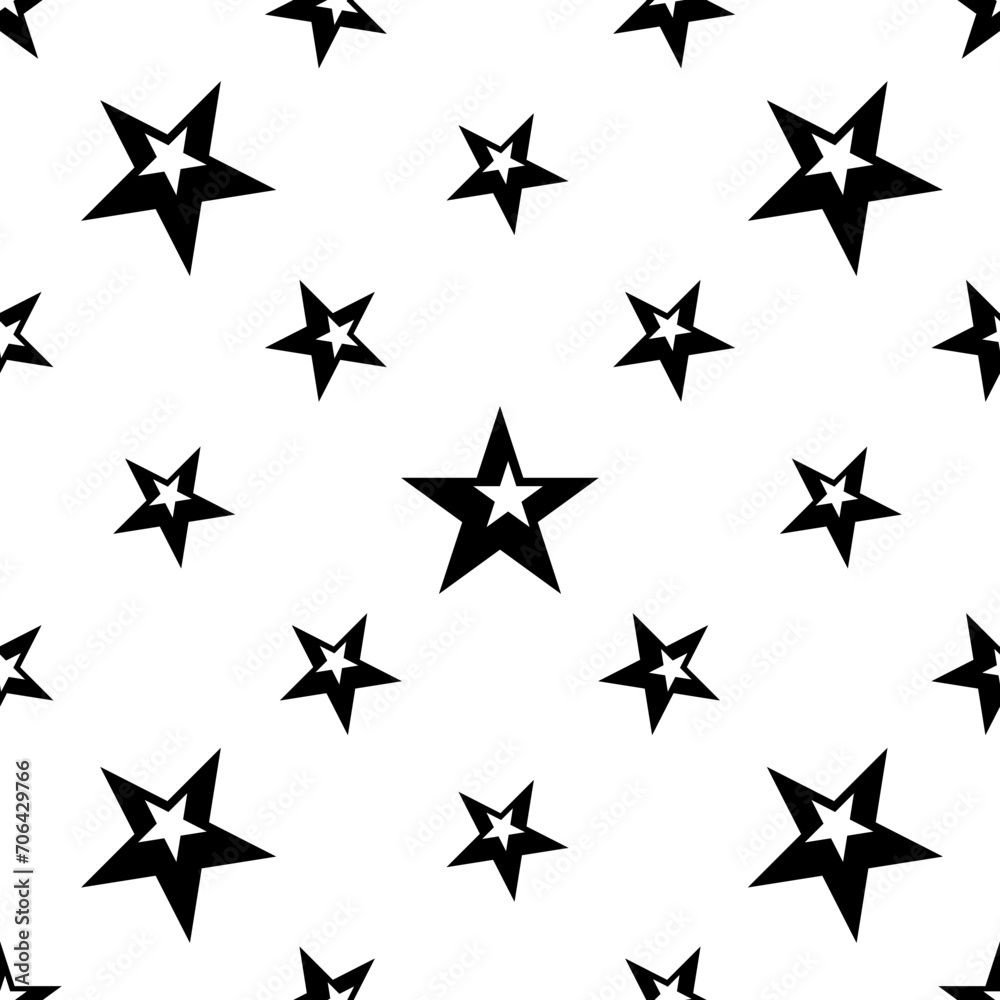Star Icon Seamless Pattern M_2212001 Star Icon Seamless Pattern M_2212001