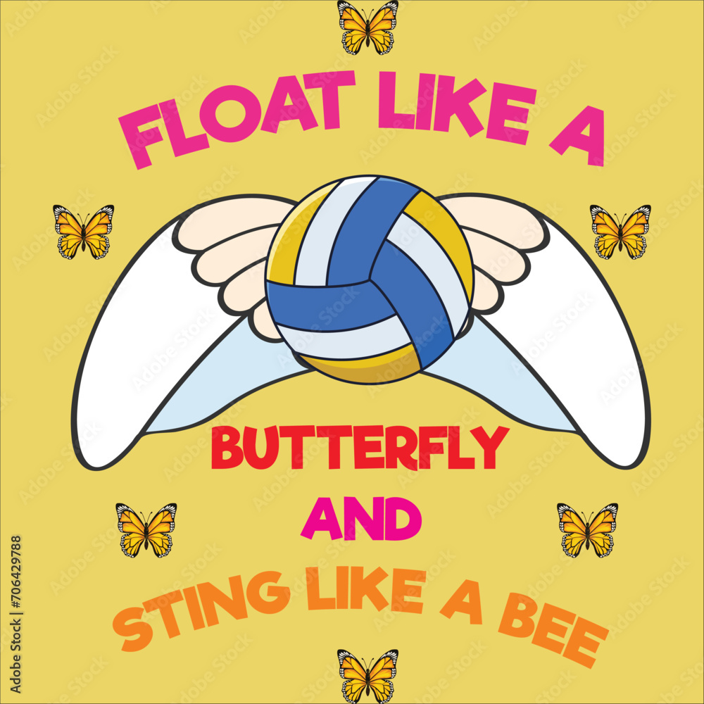 Volleyball Tshirt Design Bundle, Vector Volleyball Tshirt design