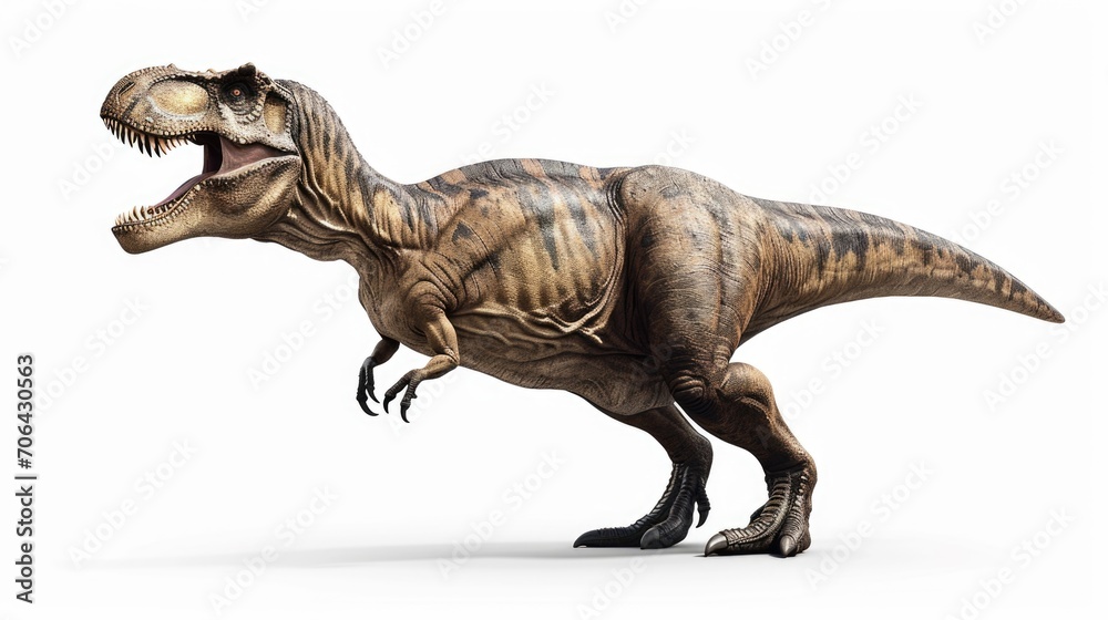 A fierce T-Rex with its mouth wide open, ready to attack. Perfect for dinosaur enthusiasts or educational materials A fierce T-Rex with its mouth wide open, ready to attack. Perfect for dinosaur enthusiasts or educational materials