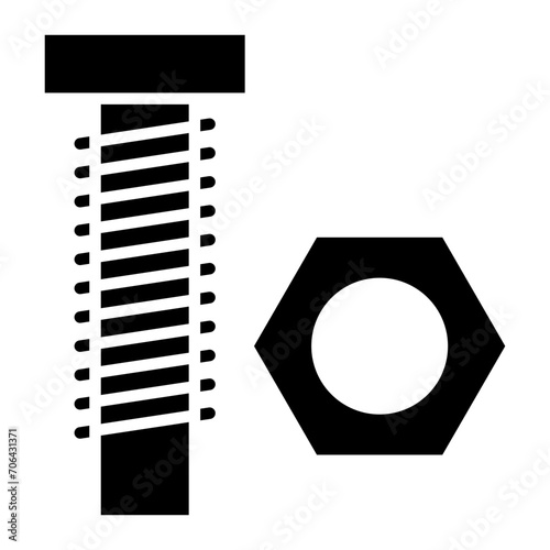Bolt Nut Icon of Construction Tools iconset.