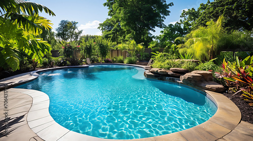 swimming pool in resort