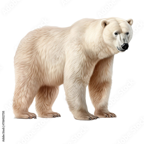 polar bear isolated on transparent background