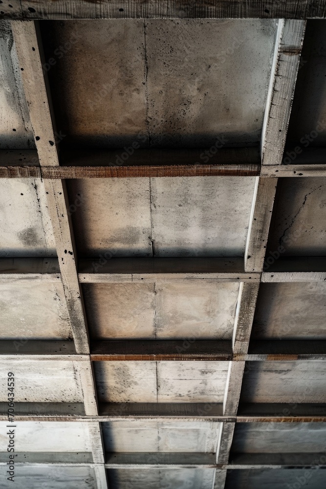 A picture of a ceiling with a clock. Suitable for time management or interior design concepts A picture of a ceiling with a clock. Suitable for time management or interior design concepts