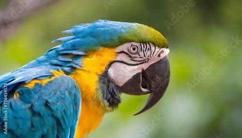 Blue and yellow macaw