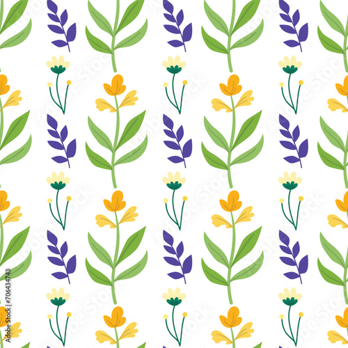 Free vector watercolor small flowers pattern design