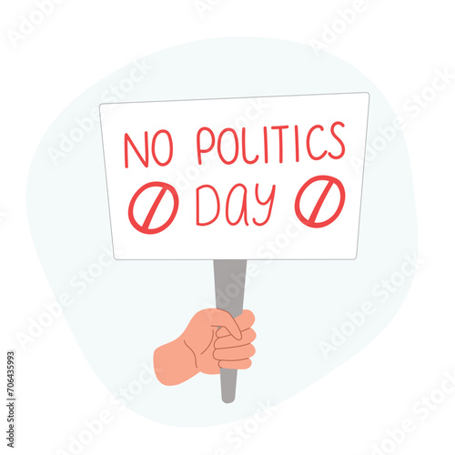 No Politics Day Vector Design Illustration