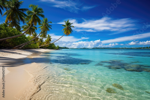 tropical beach island with water