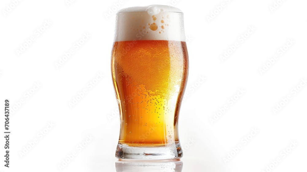 Glass of beer isolated Glass of beer isolated