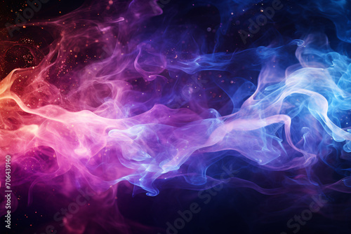 Dynamic and Mysterious Abstract Background with Fire, Water, Smoke, and Sparks