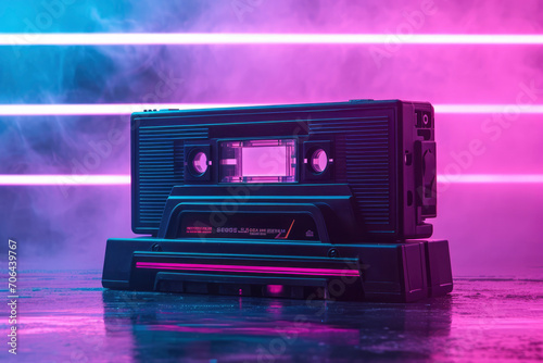 My playlist. 80's Awesome super video, audio hits. VHS glitch effect. 80's,90's style. Retro vintage cover