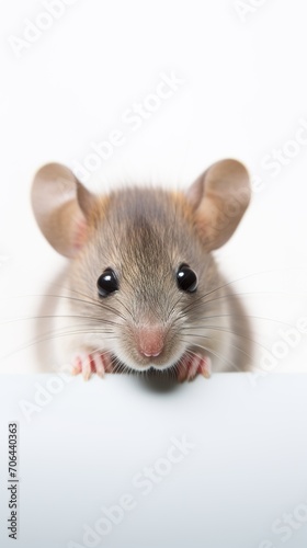 Mouse, Minimalistic Professional Portrait, Generative AI 