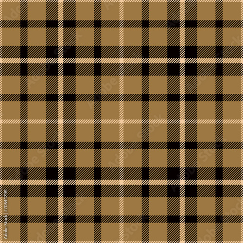 Plaid seamless pattern. Repeating checker fabric for design prints plaids. Repeated check ekose. Checks square line. Vichi cloth. Tartan repeat textile. Scottish madras flannel. Vector illustration