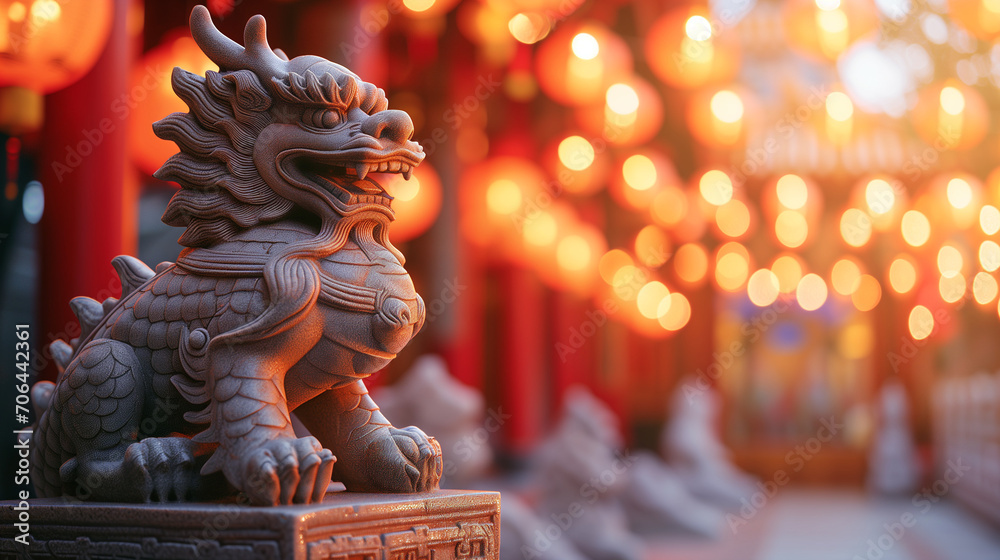 Dragon statue, dragon symbol, dragon Chinese, is a beautiful Thai and Chinese architecture of shrine, temple. A symbol of good luck and prosperity during the Chinese New Year celebrations. Dragon statue, dragon symbol, dragon Chinese, is a beautiful Thai and Chinese architecture of shrine, temple. A symbol of good luck and prosperity during the Chinese New Year celebrations.