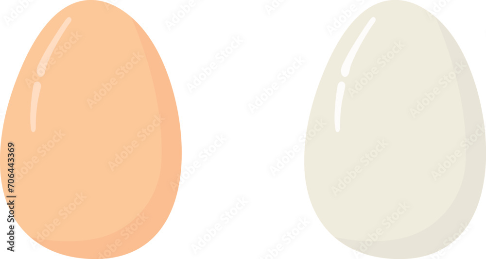 Vector illustration of brown and white eggs on transparent background.
Vector illustration of brown and white eggs on transparent background.
