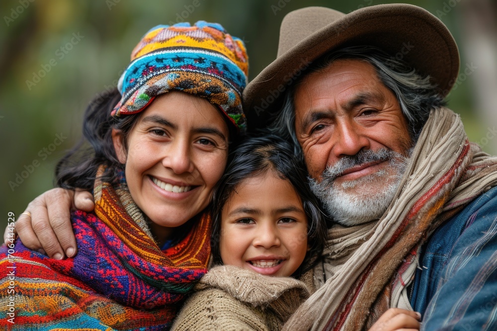 Obraz premium Smiling emigrants, faces embracing new opportunities with joy, resilience, and optimism.