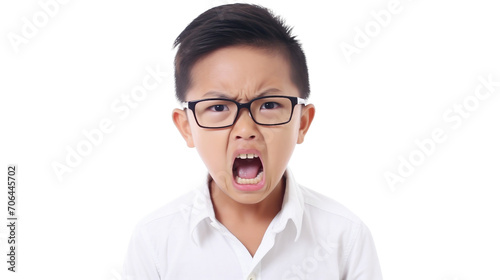 Frustrated Youngster in Thailand on a transparent background