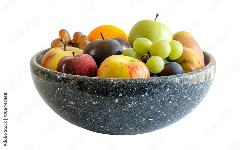 Fruit Bowl Image on Transparent Background
