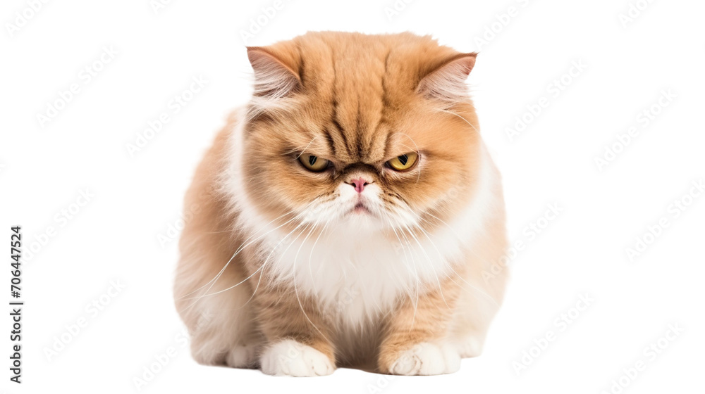 persian cat on transparent background