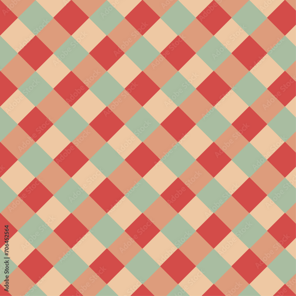 Geometrical pattern with red, green, orange, yellow squares for wallpapers, greeting cards, fabrics, packaging, posters, marketing Geometrical pattern with red, green, orange, yellow squares for wallpapers, greeting cards, fabrics, packaging, posters, marketing