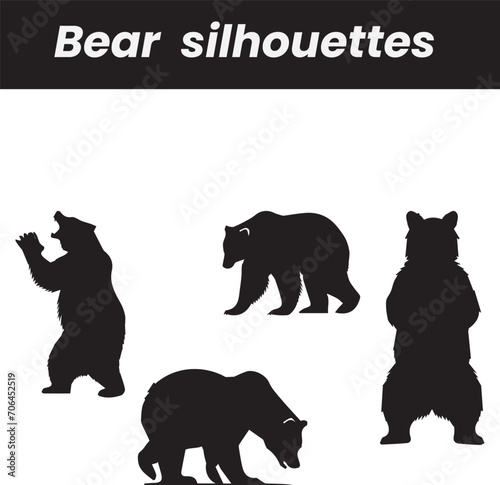 vector bear silhouette