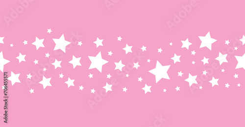 Striped pattern with a star. Pink texture Seamless vector stripes. Fabric for wrapping wallpaper. Textile sample. Abstract geometric background. bright pink simple design. barbie style