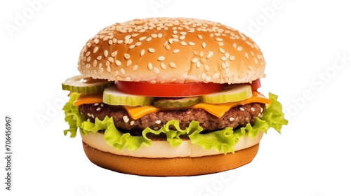 hamburger on transparent background