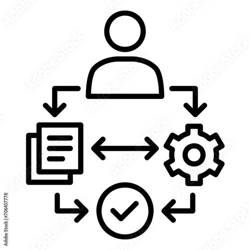 Onboarding icon for new employee training