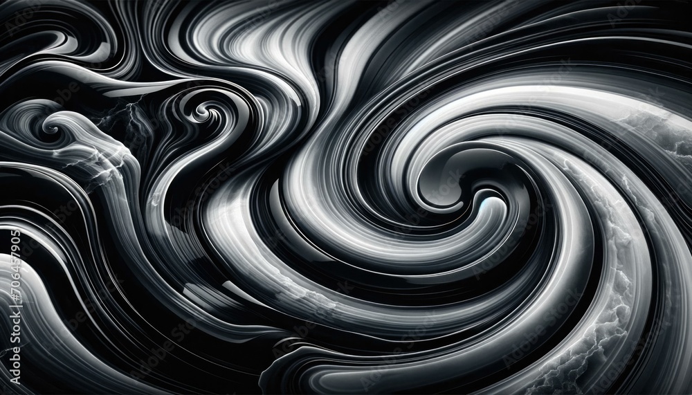 Abstract Black and White Swirl Pattern, Artistic Background Abstract Black and White Swirl Pattern, Artistic Background