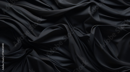 black crumpled surface merging to smooth black surface