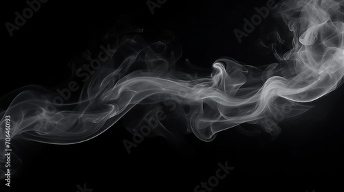 Ethereal White Smoke and Powder Abstract - A Beautiful and Dynamic Composition of Soft Mist and Vapor for Modern Creative Designs and Artistic Concepts. © Spear