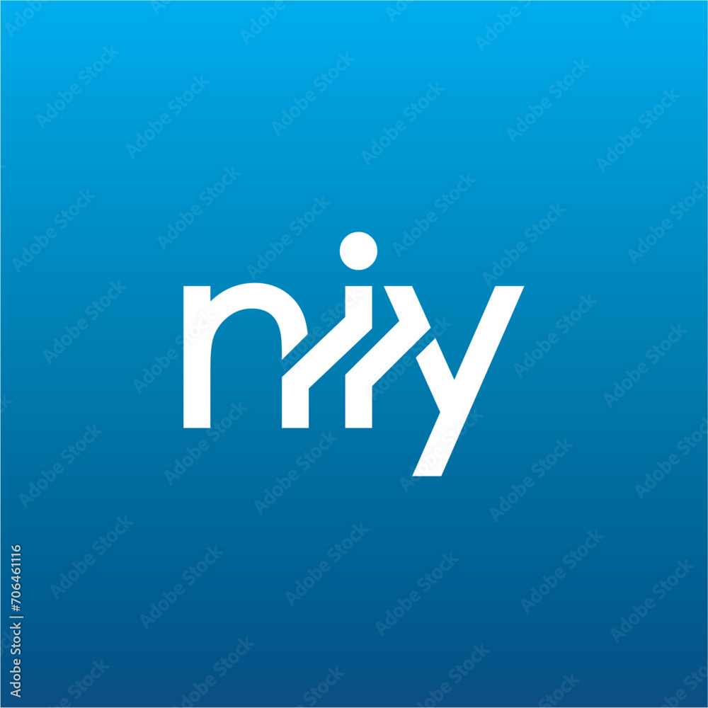 NIY Letter Initial Logo Design Template Vector Illustration NIY Letter Initial Logo Design Template Vector Illustration