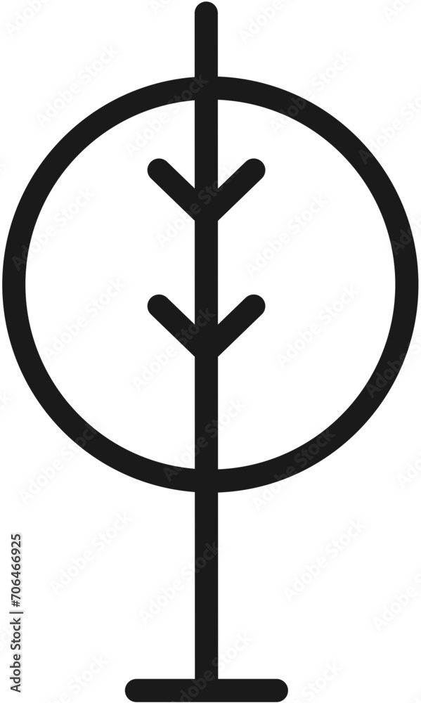Simple and Minimalist Tree Illustration Simple and Minimalist Tree Illustration
