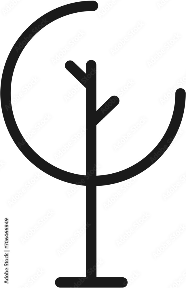 Simple and Minimalist Tree Illustration Simple and Minimalist Tree Illustration