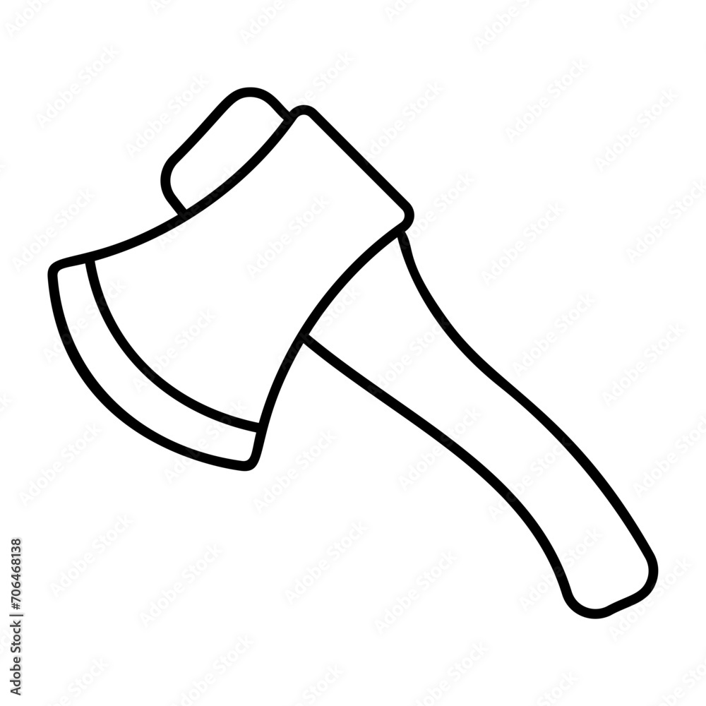 Sharp axe concept, Wood Cutting Tool vector icon design, Camping and outdoor symbol, extreme sports equipment sign, Backpack and Adventure travel elements stock illustration Sharp axe concept, Wood Cutting Tool vector icon design, Camping and outdoor symbol, extreme sports equipment sign, Backpack and Adventure travel elements stock illustration