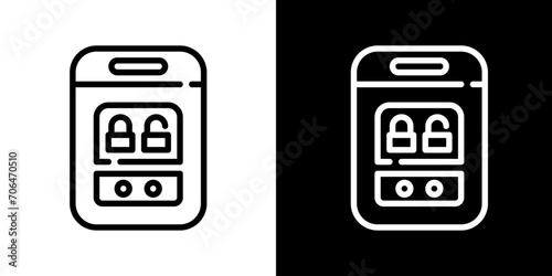 Remote Keyless System icon. Automotive Icon. Black icon. Silhouette.