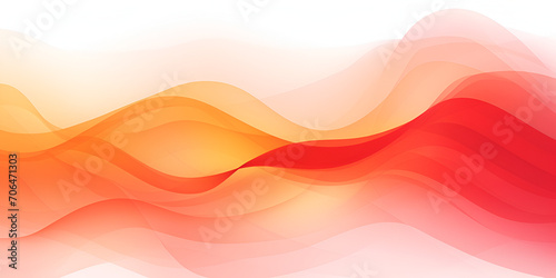 colorful motion wave style abstract wavy shiny, sunny, red and orange background.AI Generative