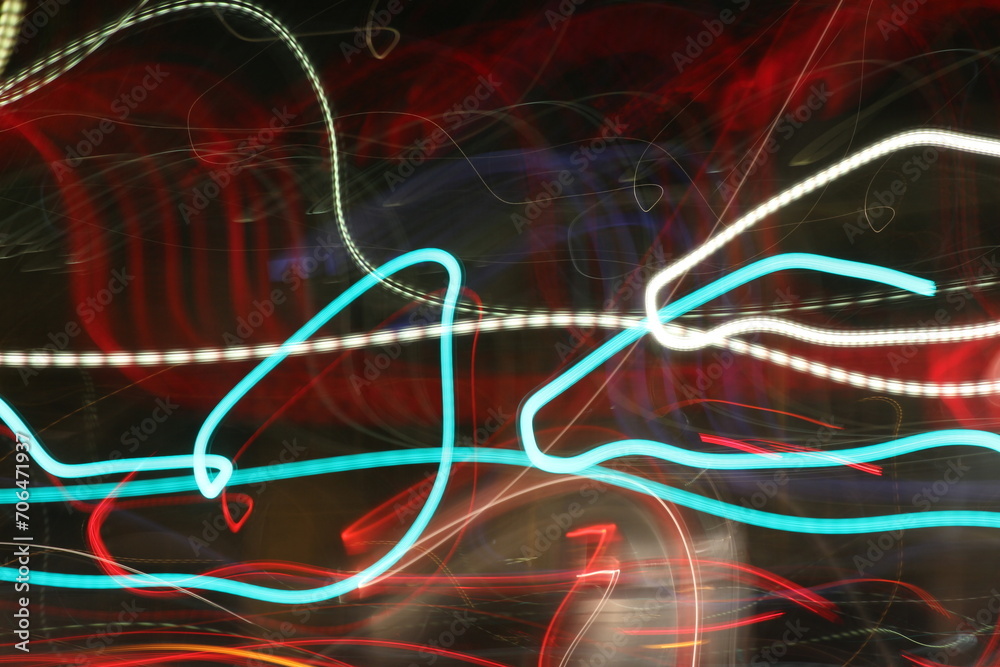 Abstract lighs with long exposure