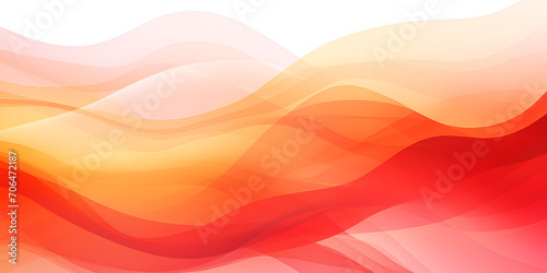 3D orange abstract wave background modern dynamic stylish red and yellow decorative pattern wave banner background.AI Generative
